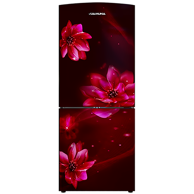 Jamuna JE-5SUS2D2 QD Glass Refrigerator Red Lotus image