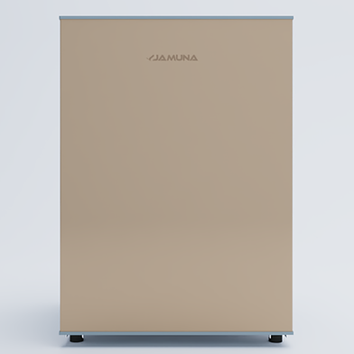 Jamuna JE-XX-1B5JF Glass Refrigerator Glossy Shining Copper Golden image