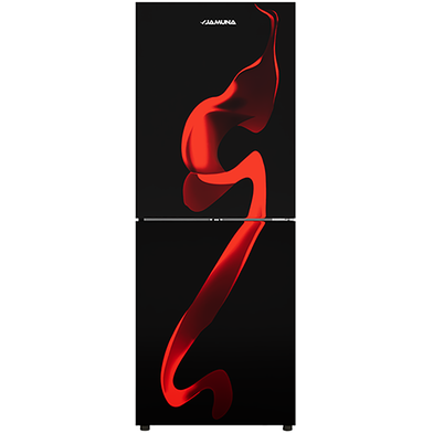 Jamuna JR-XXB-LS62D8 QD Glass Refrigerator Black Blaze image