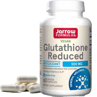 Jarrow Formulas Glutathione Reduced 500 mg 60 Veg Capsules image
