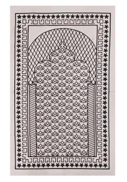 Jeans Prayer Mat (Jaynamaz)-(জায়নামাজ) for Muslim (Any Design) - Black and white image