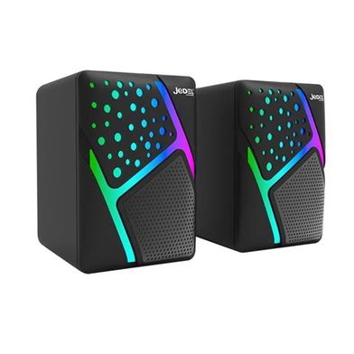 Jedel S-527 Wired Colorful RGB USB Speaker image