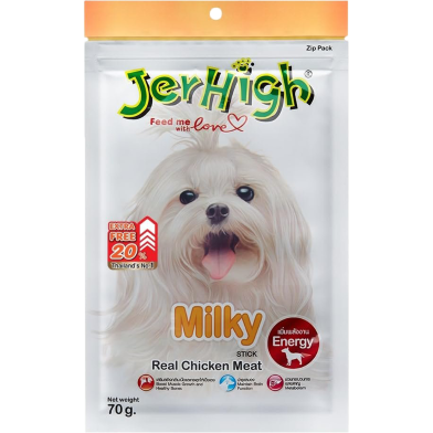 JerHigh Milk Stix Stick Dog Treat for All Life Stages 70 gm image