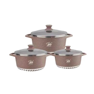 Jio Marble Coating Cookware Set -6 Pcs image