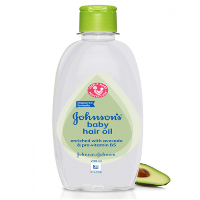 Johnson's Baby Hair Oil Enriched with Avacado and Pro Vitamine B5 200ml: |  