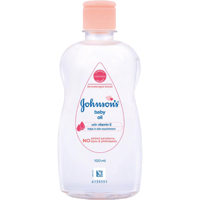 Johnson's Baby Oil with Vitamin E 100ml image