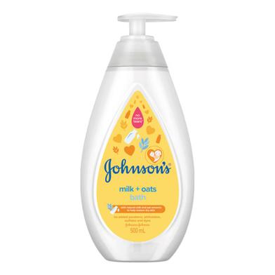 Johnsons Milk Plus Oats Baby Bath Pump 500 ML - Thailand image