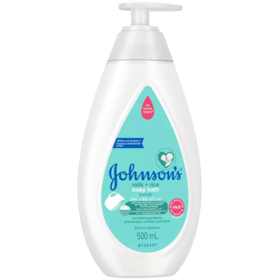 Johnson's Milk Plus Rice Baby Bath 500 ml (Malaysia) image