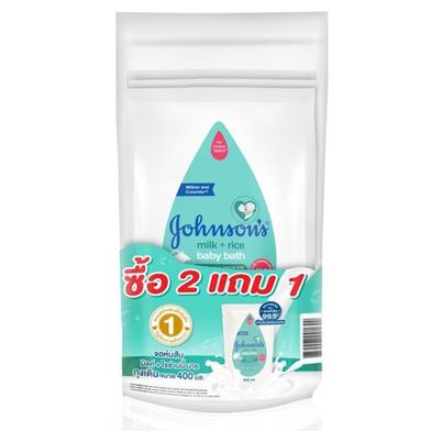 Johnsons Milk Plus Rice Baby Bath Refill Pack 400 ML Thailand image