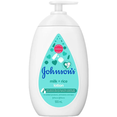 Johnsons Milk Plus Rice Baby Lotion Pump 500 ML image