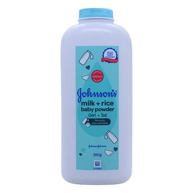 Johnsons Milk Plus Rice Baby Powder 380 GM - Thailand image
