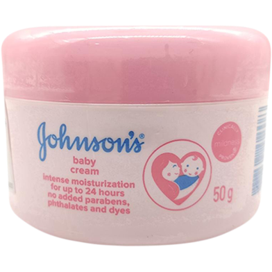 Johnsons Pink Baby Cream Jar 50 gm image