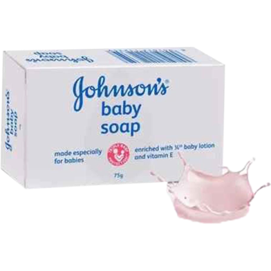 Johnsons White Baby Soap 75 gm image