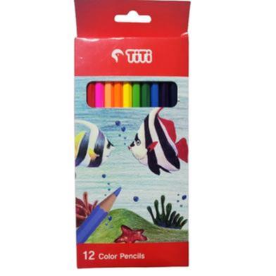 JoyTiti colour drawing pencils for kids 12big( best for gift ) image