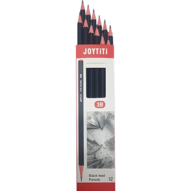 Joytiti 3B Black Lead Pencil - 12 Pcs image