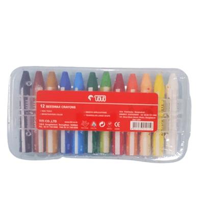Joytiti Beeswax Crayons 12 Color Set image