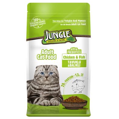 Jungle Adult Cat Food With Chicken and Fish 500g image
