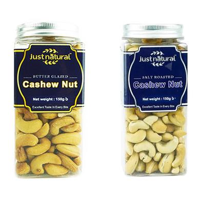 Just Natural Premium Butter Glazed Cashew Nut 150g with Salt Roasted Cashew Nut 150g (Combo offer) image