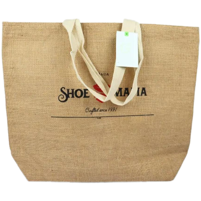 Jute Shopping Bag, 19x15x4 Inch image