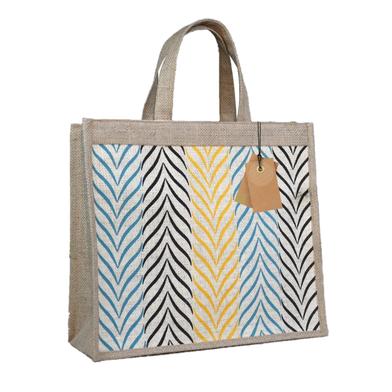 Jute Shopping Bag, Natural 13x16 Inch image