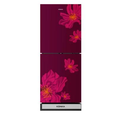 KONKA-KRB-200GB Refrigerator-Red Sakura-2-Door, Bottom Freezer (200 Ltr) image