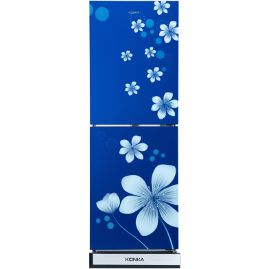 KONKA-KRB-230GB Refrigerator-Blue Delphinium-2-Door, Bottom Freezer (230 Ltr) image