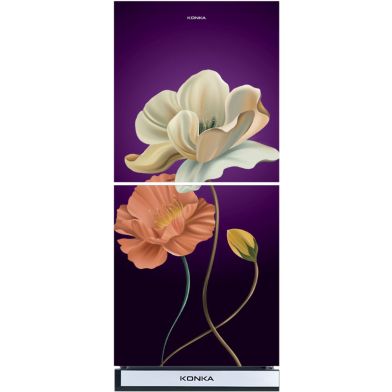 KONKA -KRT-180GB-3D Refrigerator Purple Magnolia Upper Freezer (180 Ltr) image