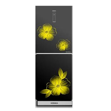 KONKA -KRT-315EGB Refrigerator-Glass Mirror, Upper Freezer, Digital Display (315 LTR) image