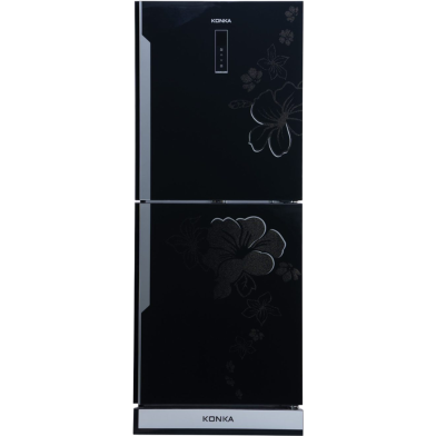 KONKA-KRT-315EIGB Refrigerator-Black, Upper Freezer, Digital Display with Inverter (315 LTR) image