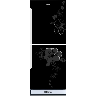 KONKA KRT-315GB Refrigerator Black, Upper Freezer(315 LTR) image