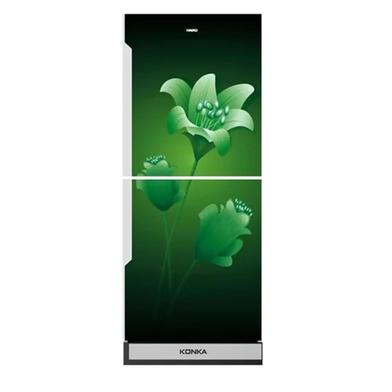 KONKA Refrigerator-KRB-270VB- 3D Green Lily, Bottom Freezer (270 LTR) image