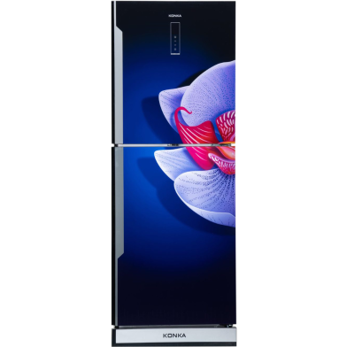 KONKA Refrigerator-KRB-307EVB-3D Blue Iris, Bottom Freezer, with Digital Display (307 LTR) image