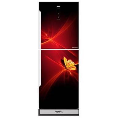 KONKA Refrigerator-KRB-307EVB-3D Red Butterfly, Bottom Freezer, with Digital Display (307 LTR) image