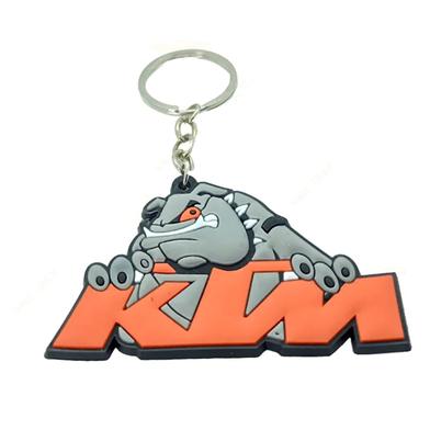 KTM PVC Keychain Key Ring Orange Rubber Motorcycle Bike Car Collectible Gift image