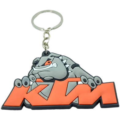 KTM PVC Keychain Key Ring Orange Rubber Motorcycle Bike Car Collectible Gift image