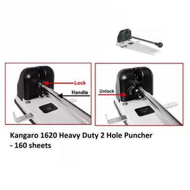 KANGARO 1620 HEAVY DUTY 2 HOLE PUNCHER (160 SHEET) [3 UNIT/CTN] - Seet  Office Supplies Malaysia