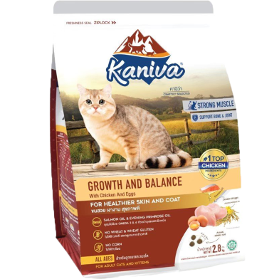 Kaniva Adult and Kitten Cat Food Growth and Balance Cat Food 2.8 kg image