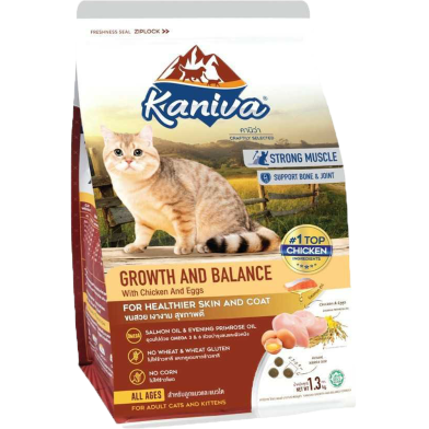 Kaniva Adult and Kitten Cat Food Growth and Balance Cat Food 1.3 kg image