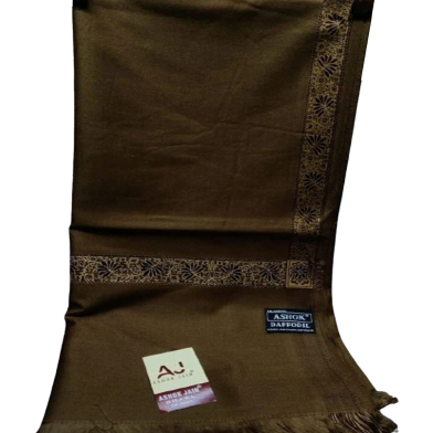 Kashmiri Pashmina Gents Shawl - Coffee Brown image