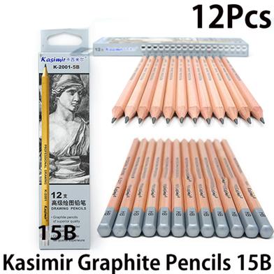 Kasimir Graphite Sketching Pencils 15B Pack Of 12 Pcs image