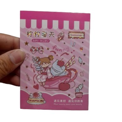 Kawaii Cute Sticky Journal Sticker Book 20 Sheet image