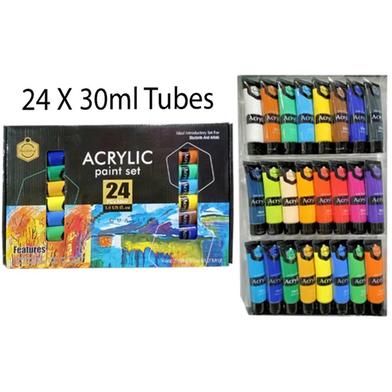 Keep Smiling 24 Acrylic Color Box, 30ml Paint Set for Professional Artist : Keep  Smiling