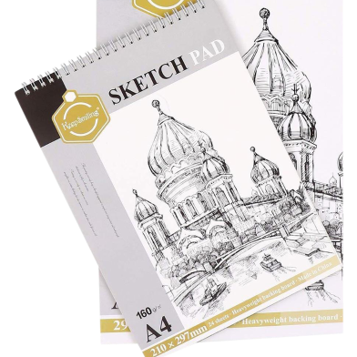 Keep Smiling A4 Sketch Pad-160 GSM Acid-24 Sheets image
