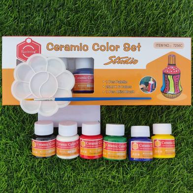 Keep Smiling Ceramic Colour Set, 6 Pcs - 25 ml image