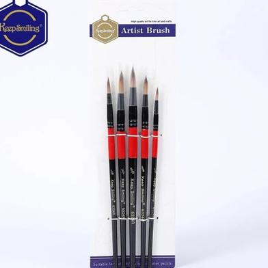 Keep Smiling Pcs Aluminum Tube Paint Brush Set For Oil Watercolor Acrylic Drawing Brushes Tools Art image