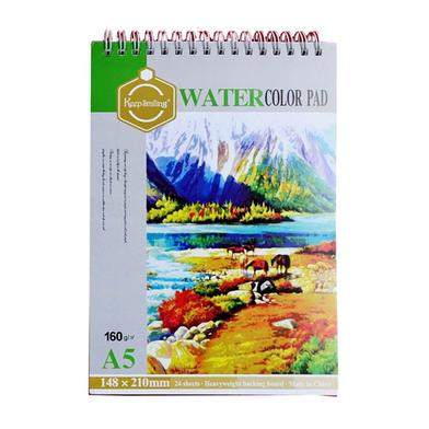 Keep Smiling Water Color Pad (160gm 24 Sheets- A5) image