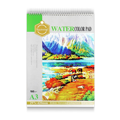 Keep Smiling Water Color Pad (160gm 24 Sheets- A3) image