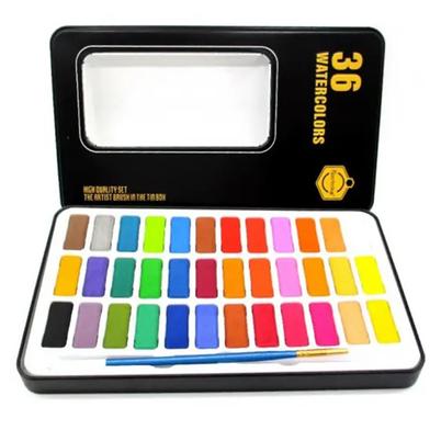 Keep Smiling Watercolors Cake Paint 36 Color Box For Professional Artists image