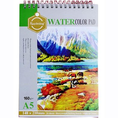 Keepsmiling Water Color Pad A5 (160gm, 24 Sheets) image