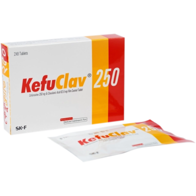 Kefuclav 250 Mg, 62.50 Mg Tablet-8's Strip image
